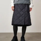 Thermal Insulation Quilted Skirt (Black)