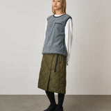 Thermal Insulation Quilted Skirt (Deep Laurel)