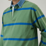 Langdon Rugby Shirt (Olive/Blue)