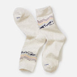 Crew Sock (Natural Mountain Scene)