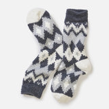 Fuzzy Sock (Charcoal Fair Isla)