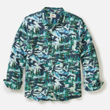 Fresh Tracks Stretch Selvage Shirt (Navy Ski Print)