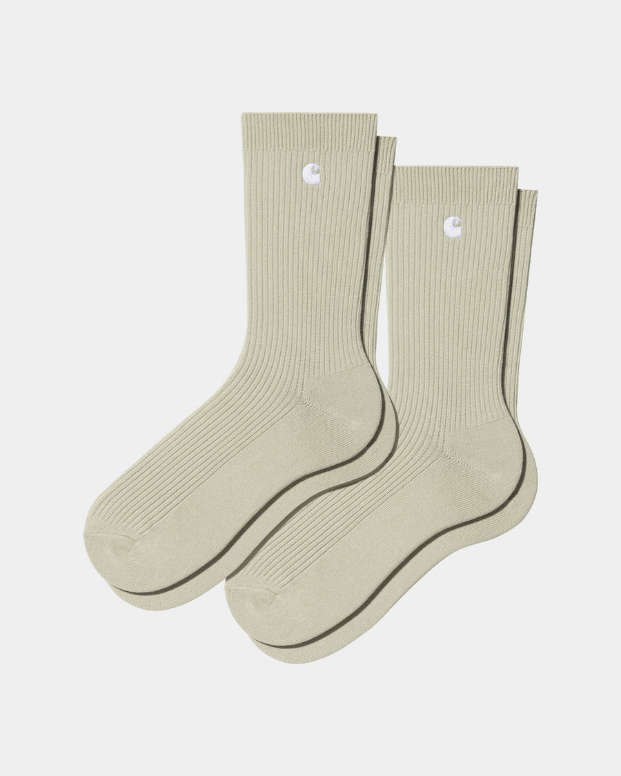 Madison Pack Socks (Beryl/White)