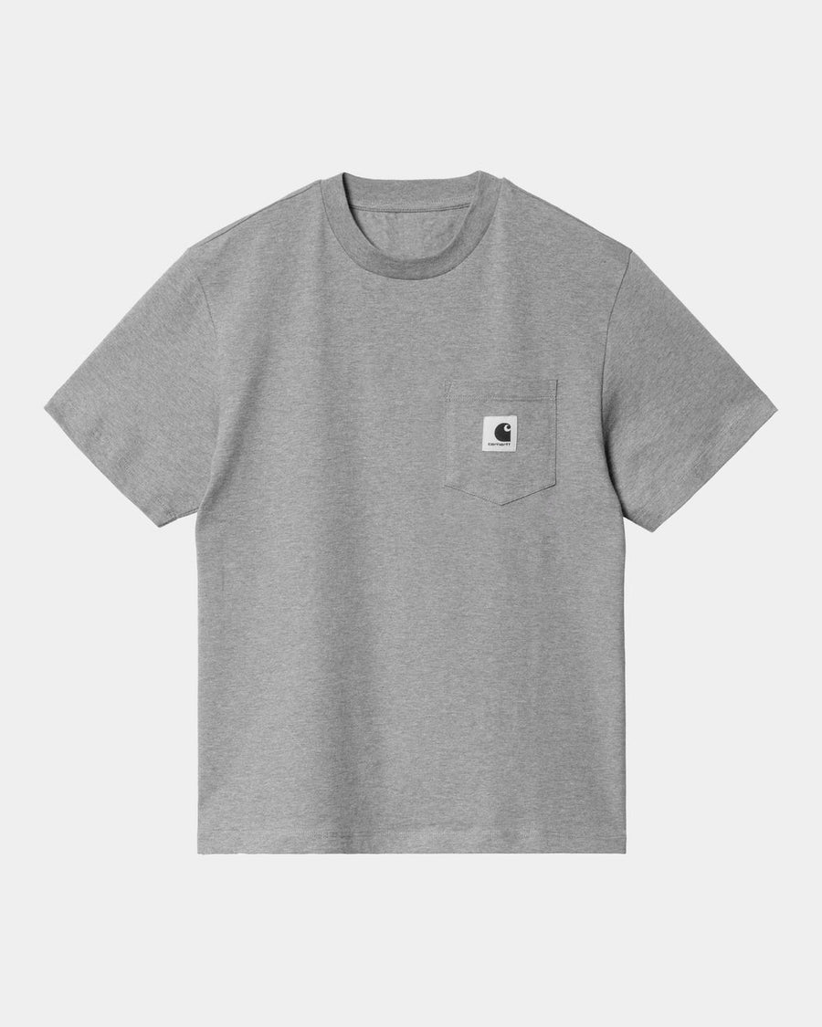 W' S/S Pocket T-Shirt (Grey Heather)
