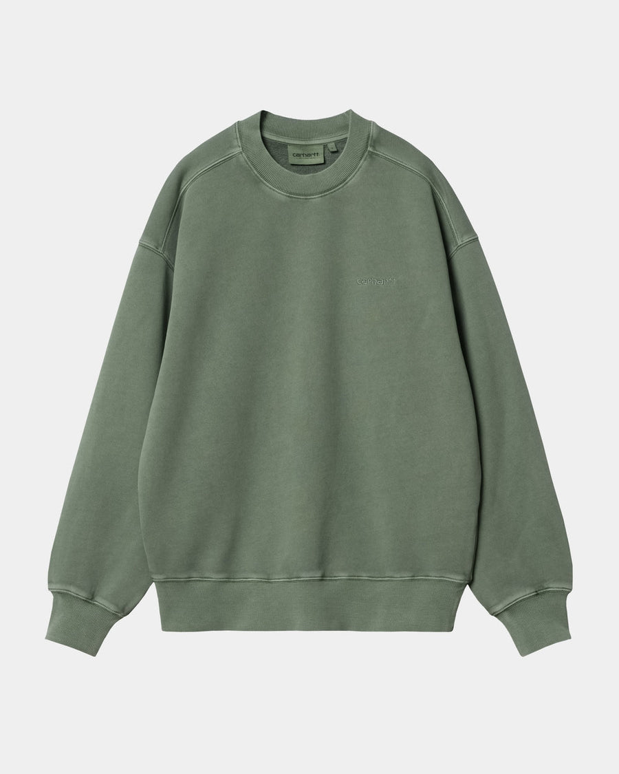 W' Duster Script Sweatshirt (Park/Garment Dyed)