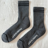 Boyfriend Socks (Charcoal)