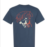 Park City Lasso Script Tee (Navy)