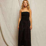 Kai Woven Strapless Dress (True Black)