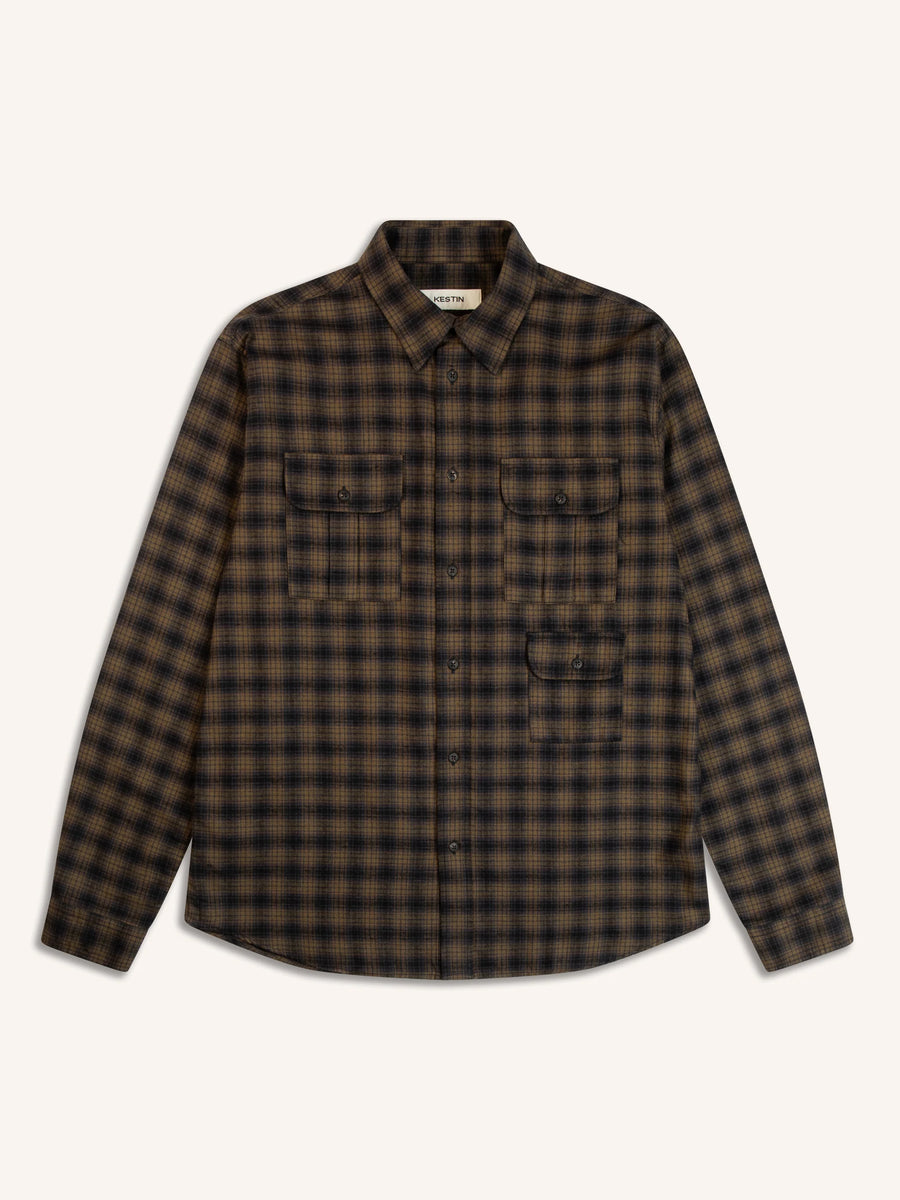 Kinnaird Shirt (Charcoal/Khaki Check)