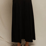 Liza Slub Jersey Skirt (True Black)