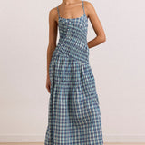 Lyra Midi Dress (Tomboy Check)