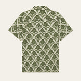 Lesley Flower Tile AOP SS Shirt (Vintage Green/Ivory)