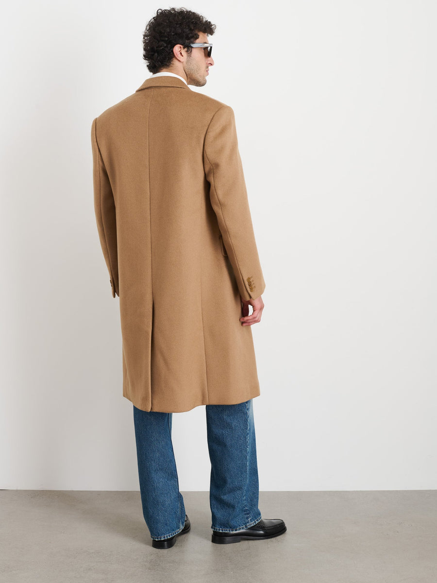 Abram Top Coat in Wool (Camel)