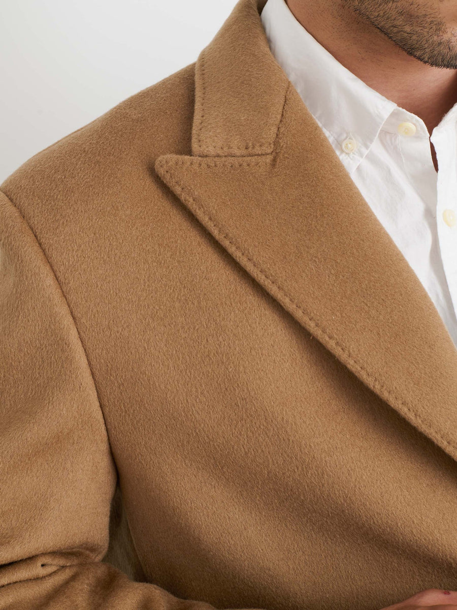 Abram Top Coat in Wool (Camel)