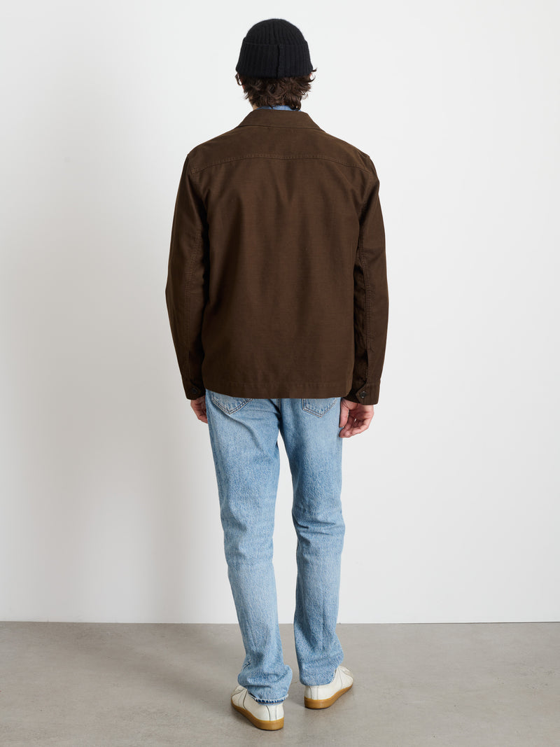 Work Jacket in Chamois (Espresso)