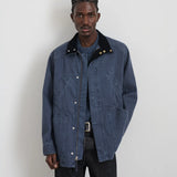 Aaron Utility Jacket in Recycled Denim