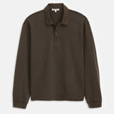 Garment Dyed Rugby Shirt (Dark Chocolate)