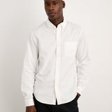 Mill Shirt in Cotton Poplin (White)