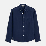 Mill Shirt in Linen (Navy)