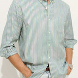 Mill Shirt Novelty Stripes (Green Stripes)