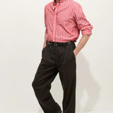 Mill Shirt in Mikey Stripes (Red Multi Stripe)