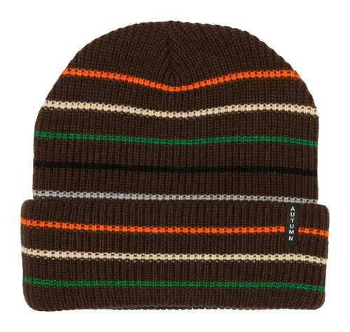 Select Multi Stripe Beanie (Brown)