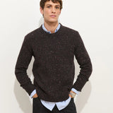 Donegal Crew Neck Sweater (Pinot Noir)