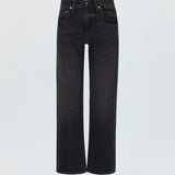 Lexi Mid Rise Bowed Straight Jean (Mercury)