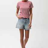 Saige Hi Rise Aline Short (French Riviera)
