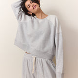 Cloud 9 Crop Sweatshirt (Heather Grey)