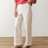 Ella Wide Leg Pant (Ticking Stripe)