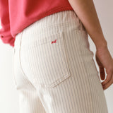 Ella Wide Leg Pant (Ticking Stripe)