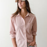 Jane Relaxed Cali Poplin (Rust Stripe)
