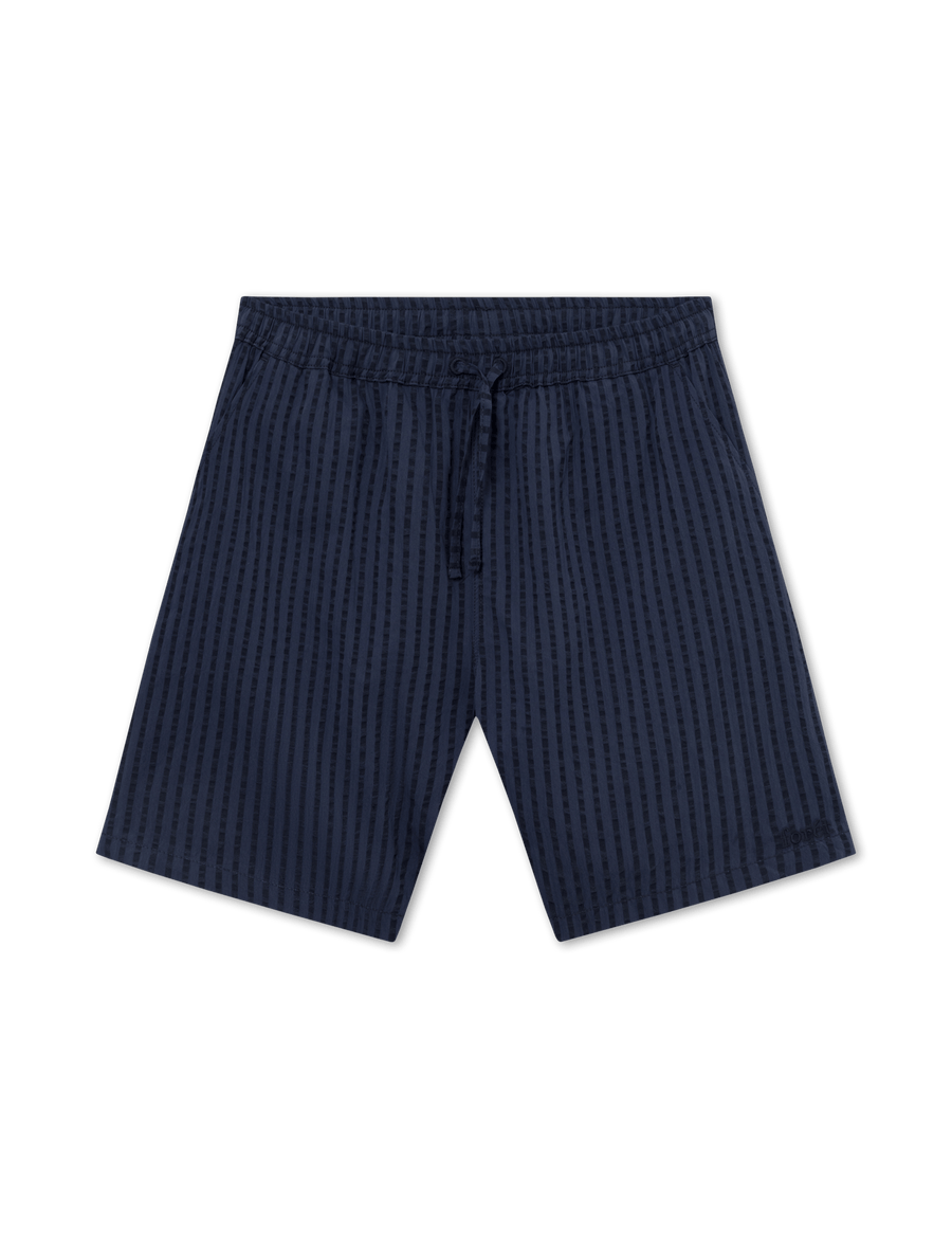 Vole Seersucker Shorts (Navy)