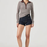 Lady Knit Top (Chocolate)