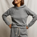 Azalia Waffle Hoodie (Heather Grey)