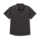 Made to Fade Short Sleeve Button Up (Washed Charcoal)