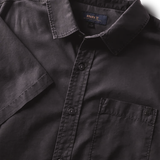 Made to Fade Short Sleeve Button Up (Washed Charcoal)