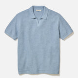 Conrad Sweater Polo (Washed Indigo)