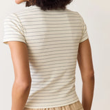 Sun-In Lexi Crew Tee (B/W Stripe)