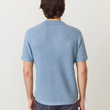Conrad Sweater Polo (Washed Indigo)