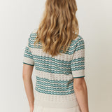 Piper Knit Resort Shirt (Aqua Groove)