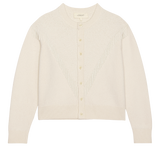 The Beaded Fringe Cardigan (Cream)