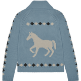 The Stable Lodge Cardigan (Blue Bell)