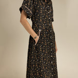 La Dahlia Dress (Black Floral)