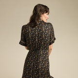 La Dahlia Dress (Black Floral)