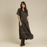 La Dahlia Dress (Black Floral)