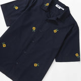 Cross Stitch Shirt (Dark Navy)
