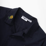 Cross Stitch Shirt (Dark Navy)