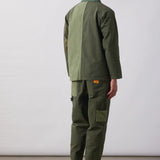 Patchwork Utility Chef Pants (Green)